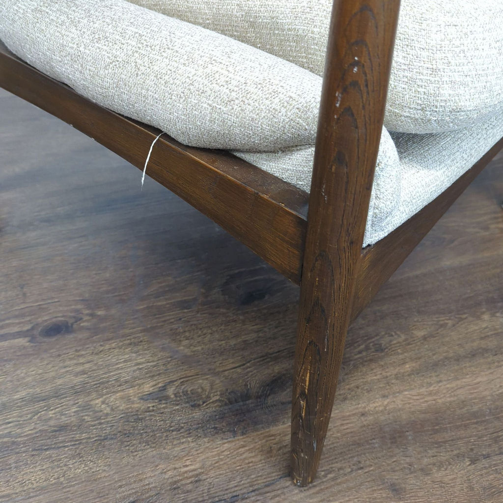 Four Hands Braden Modern Lounge Chair with Wooden Frame and Light Upholstery