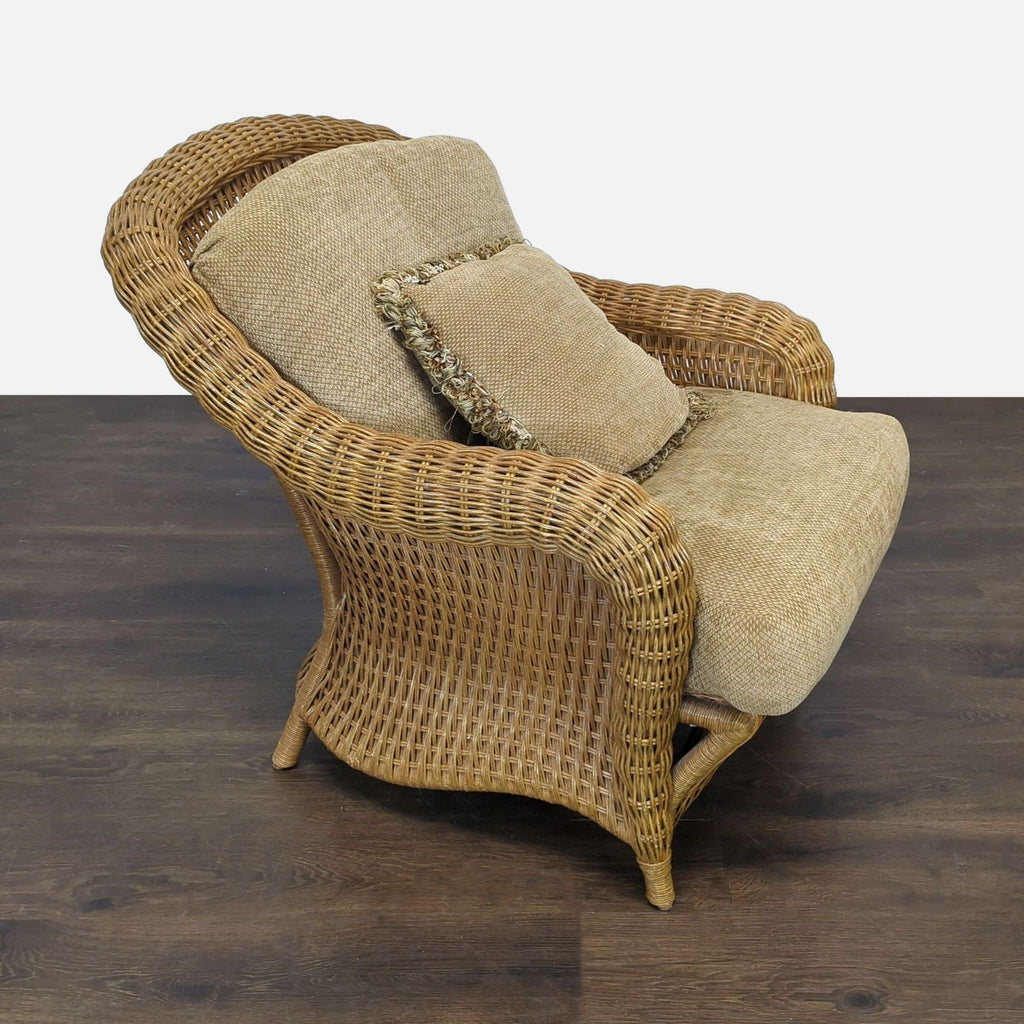 Lane Venture Wicker Lounge Chair with Cushion and Decorative Pillow - Accepted Offer (52.23% discount)