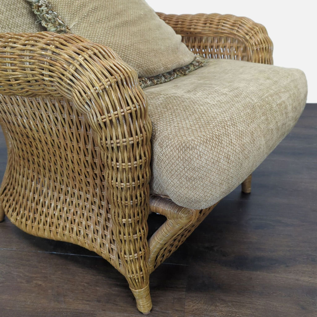 Lane Venture Wicker Lounge Chair with Cushion and Decorative Pillow - Accepted Offer (52.23% discount)