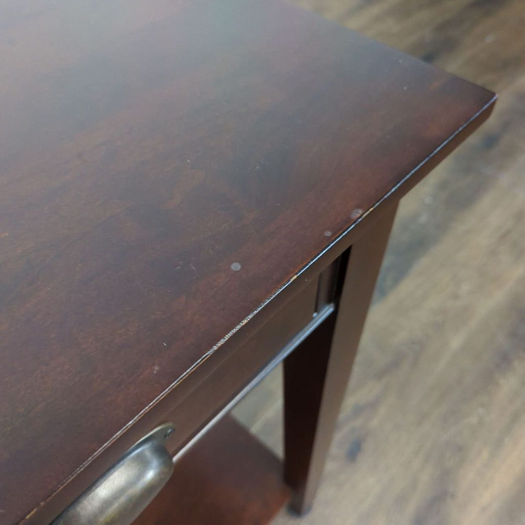Pottery Barn One Drawer End Table with Shelf