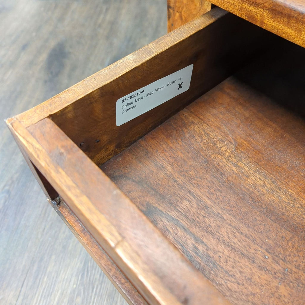Rustic Two Drawer Coffee Table - Accepted Offer (48.60% discount)