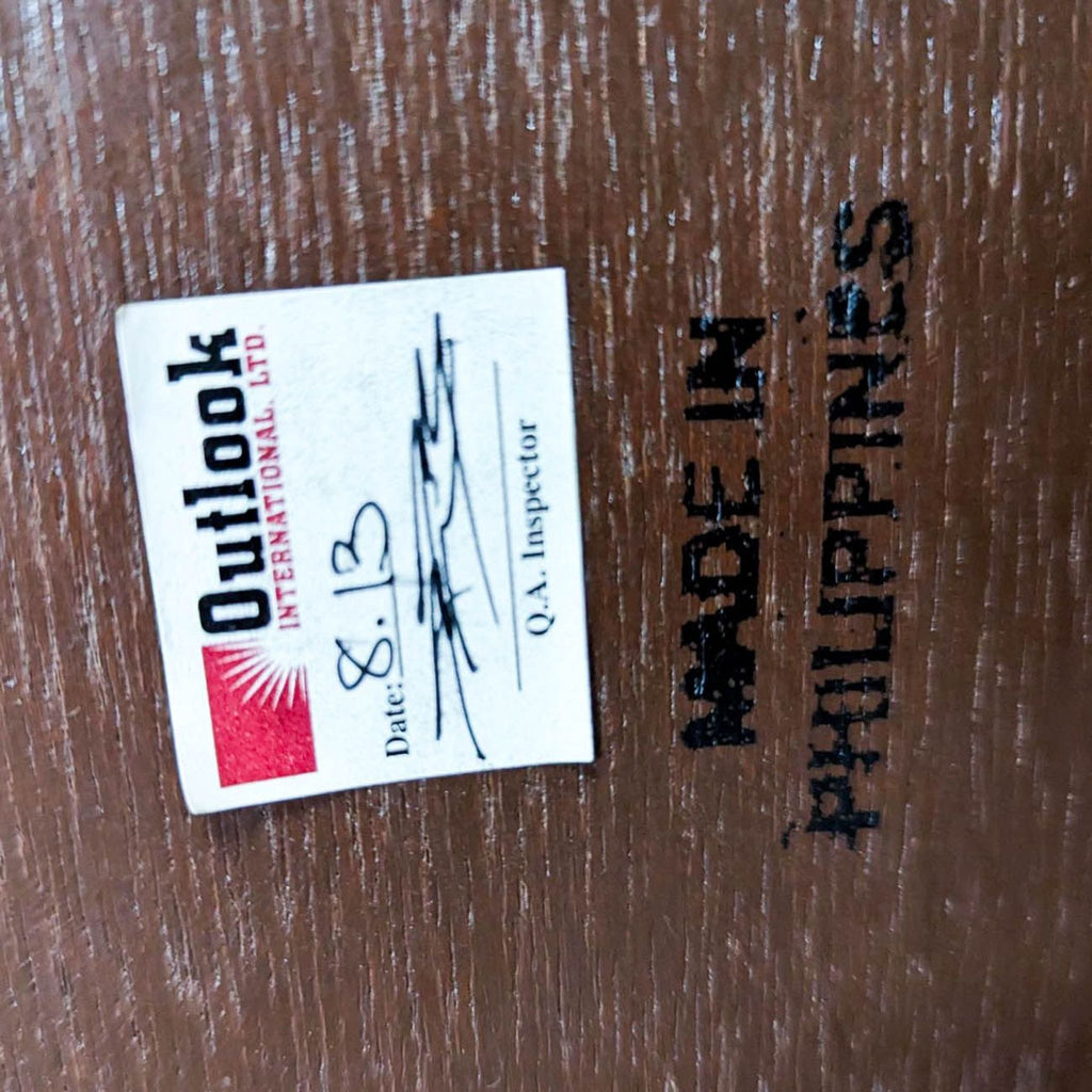 Ralph Lauren Rattan Woven Top Coffee Table