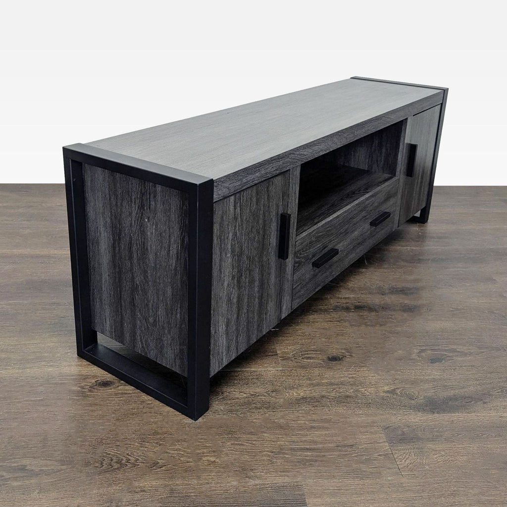 Walker Edison Industrial Modern Wood TV Stand
