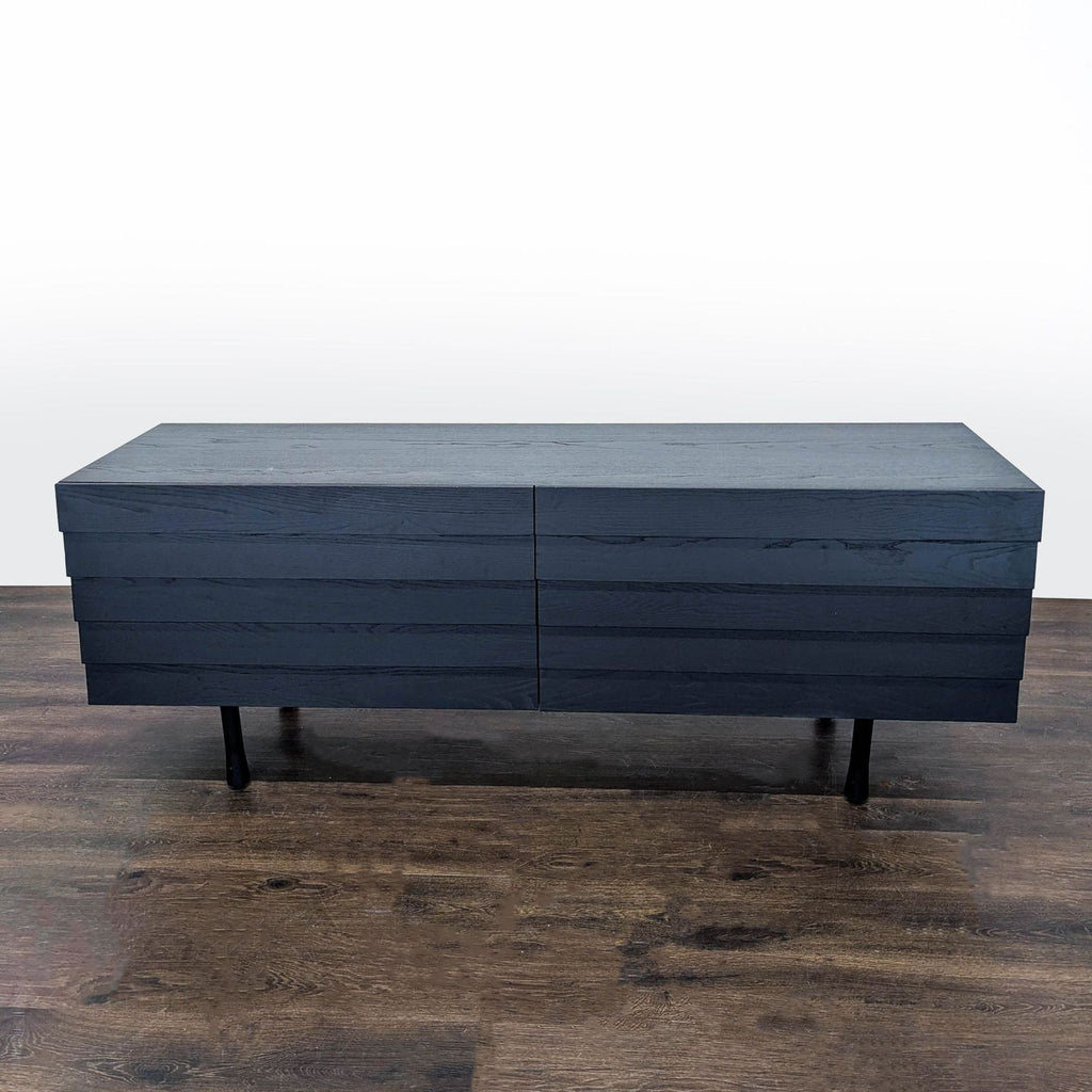 Blu Dot Lap Modern Black 6-Drawer Dresser with Sleek Horizontal Design