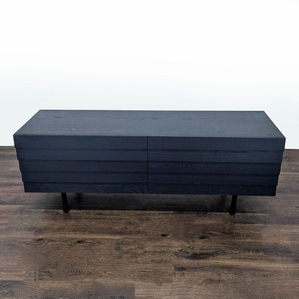 Blu Dot Lap Modern Black 6-Drawer Dresser with Sleek Horizontal Design