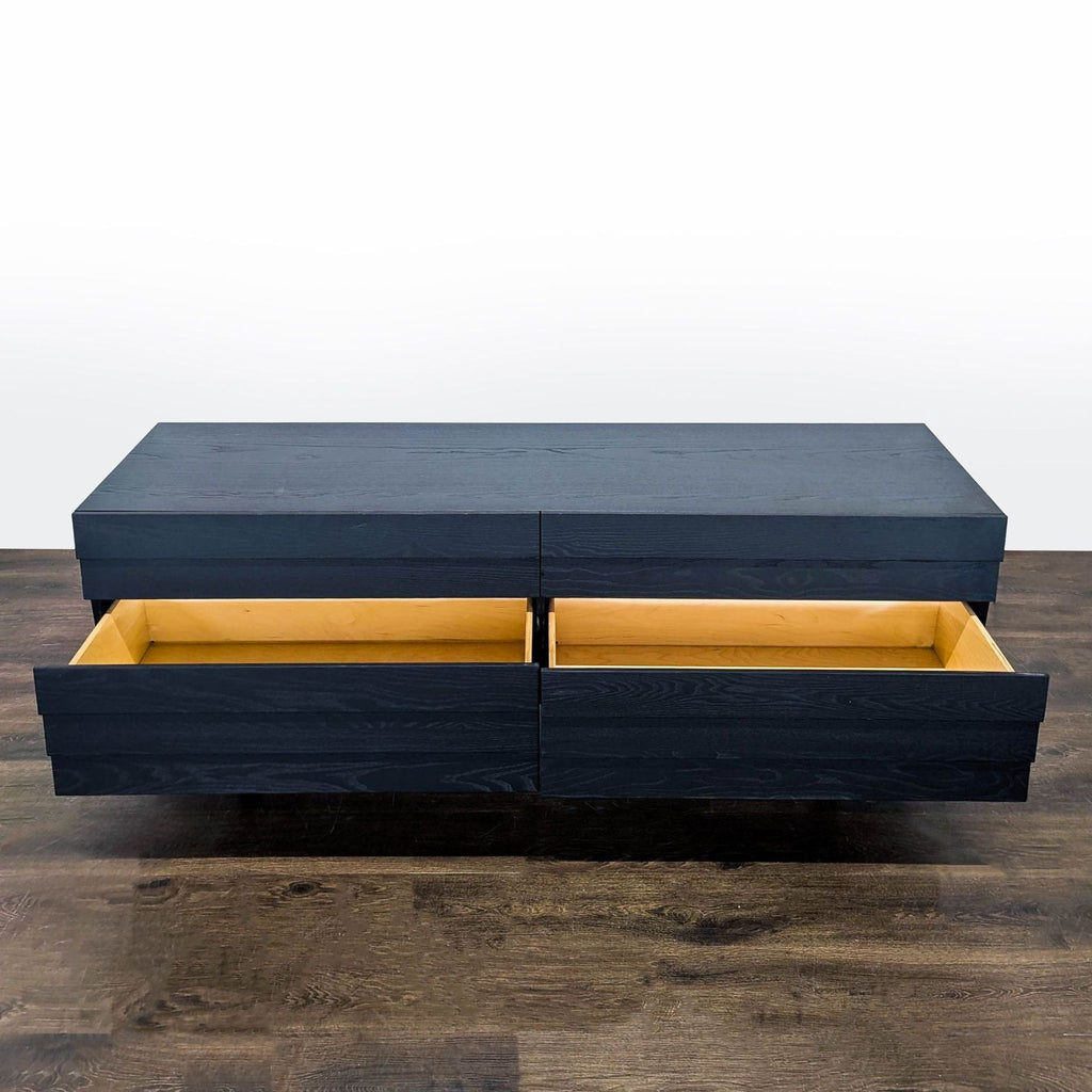 Blu Dot Lap Modern Black 6-Drawer Dresser with Sleek Horizontal Design