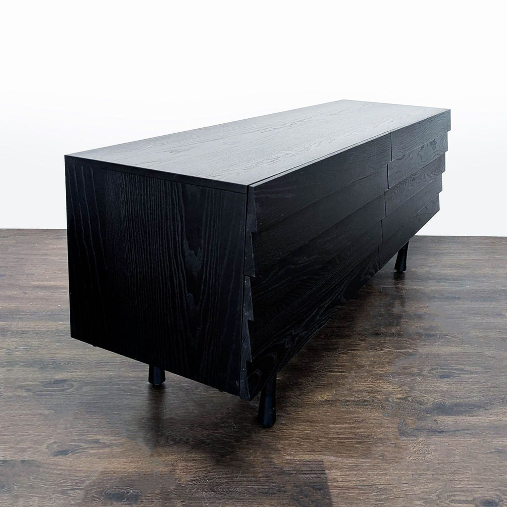 Blu Dot Lap Modern Black 6-Drawer Dresser with Sleek Horizontal Design