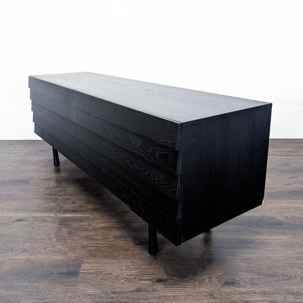 Blu Dot Lap Modern Black 6-Drawer Dresser with Sleek Horizontal Design