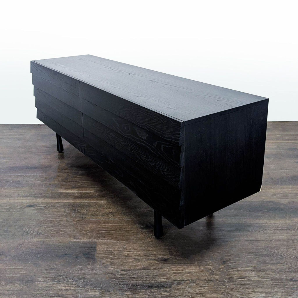 Blu Dot Lap Modern Black 6-Drawer Dresser with Sleek Horizontal Design