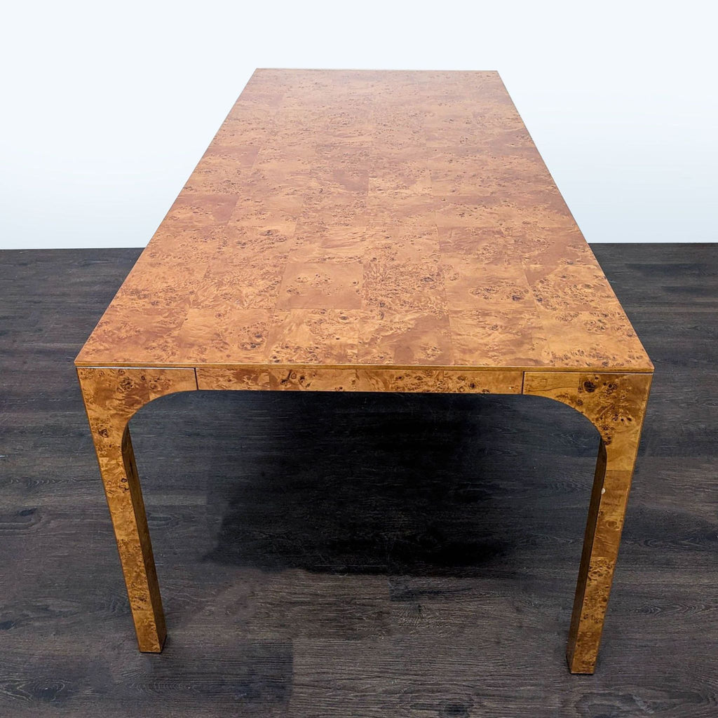 CB2 Burlwood Veneer Dining Table