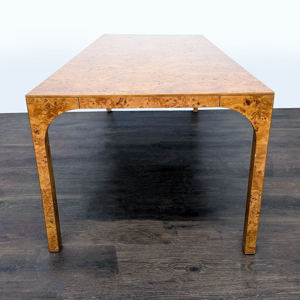 CB2 Burlwood Veneer Dining Table