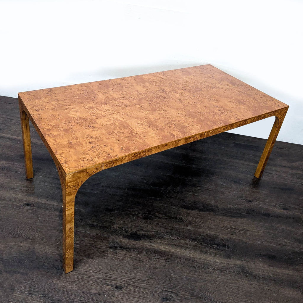 CB2 Burlwood Veneer Dining Table