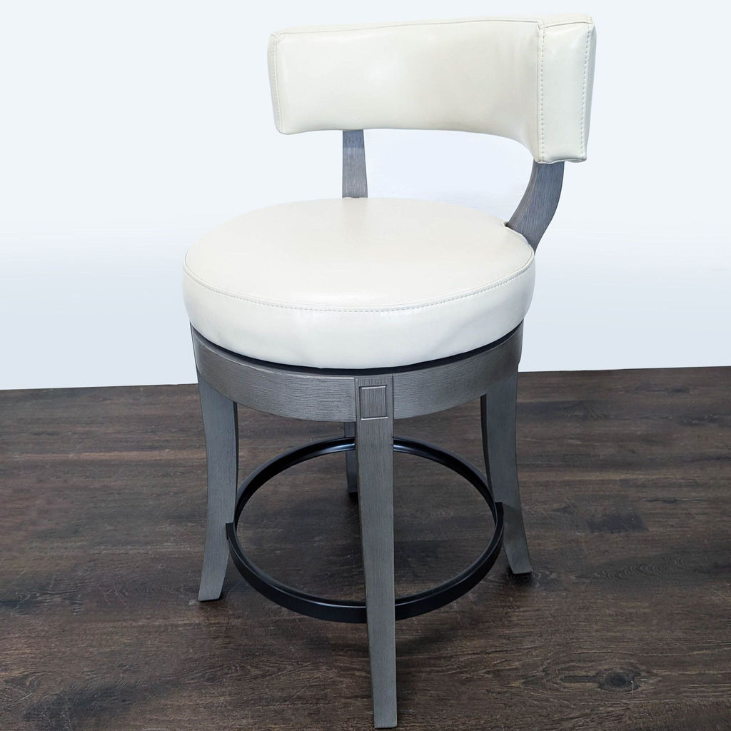 Grandin Road Aiken Low Back Swivel Bar/Counter Stool