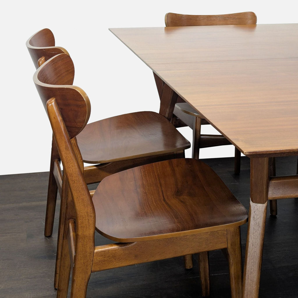 West Elm Mid-Century Modern 7-Piece Wooden Dining Set