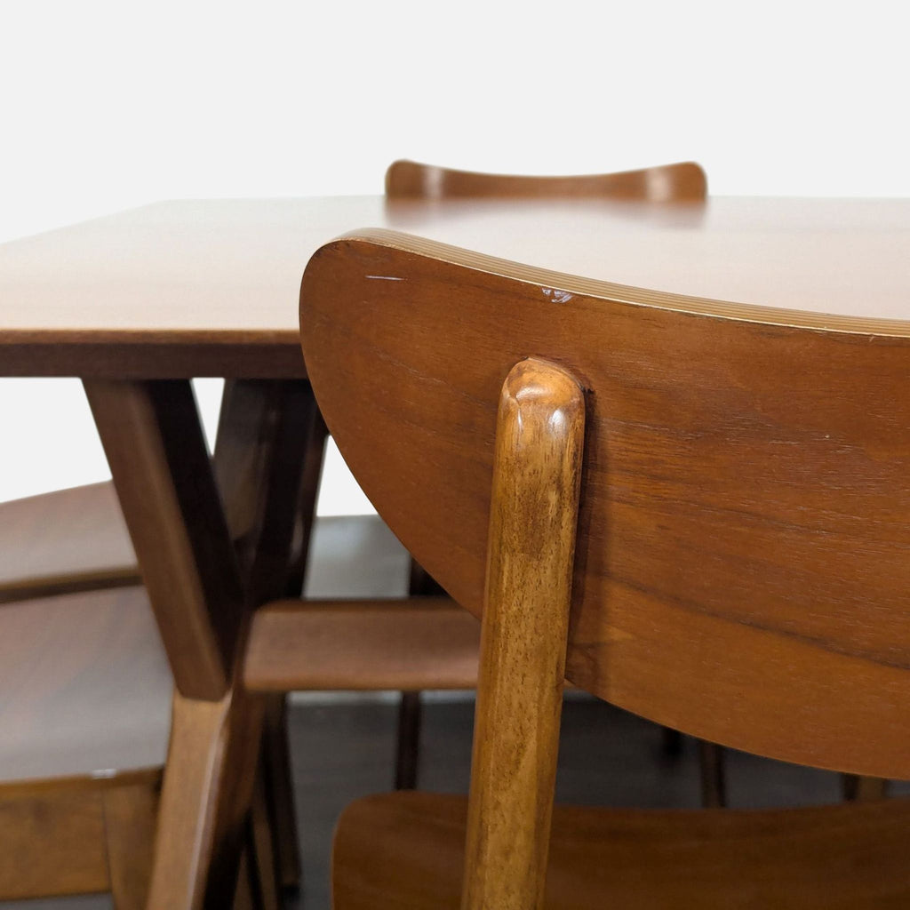 West Elm Mid-Century Modern 7-Piece Wooden Dining Set