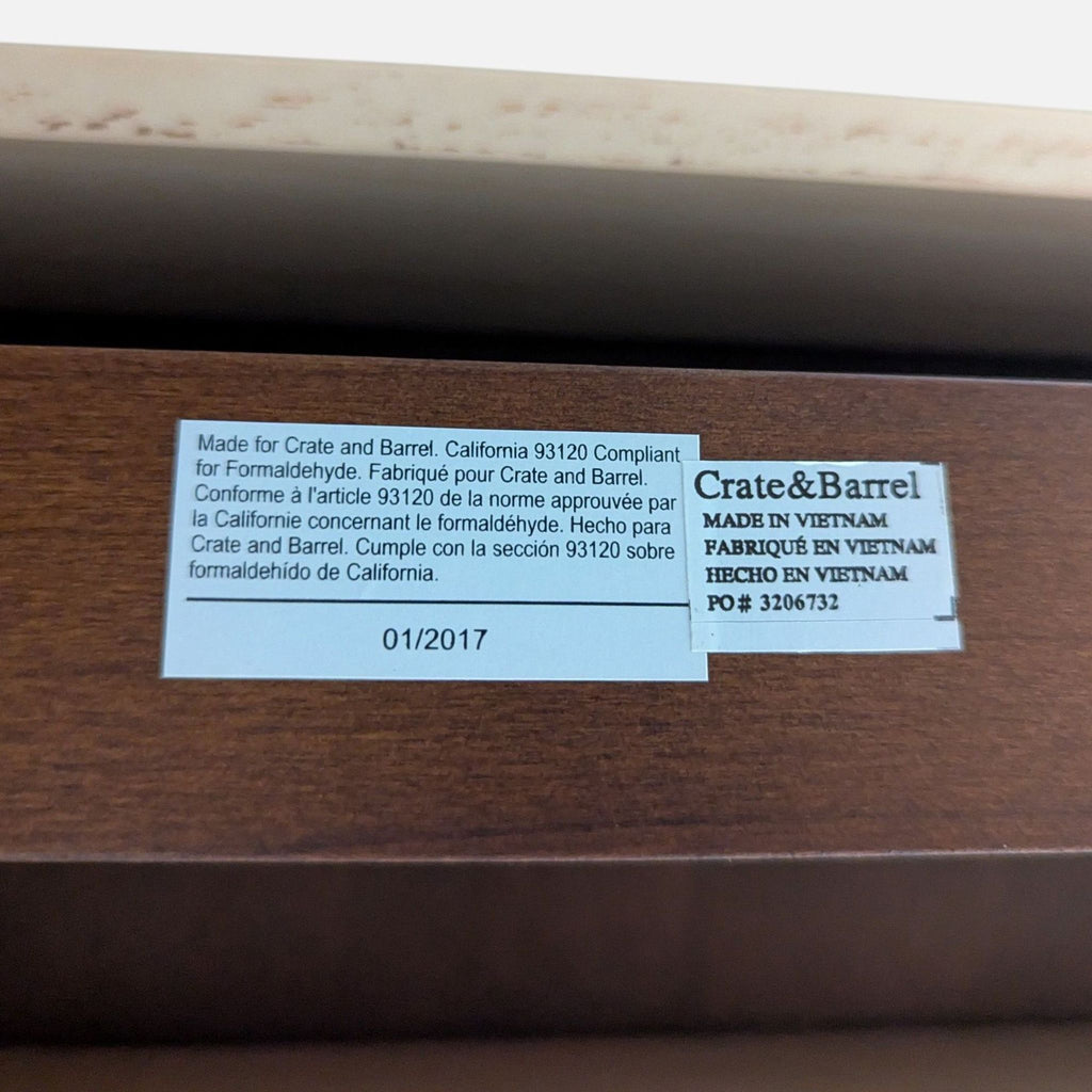Crate & Barrel Bradley Coffee Table