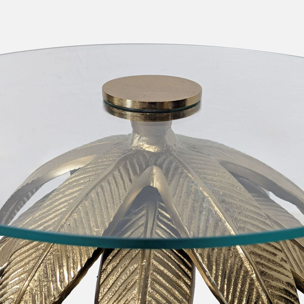 Tropical Palm Tree Accent Table