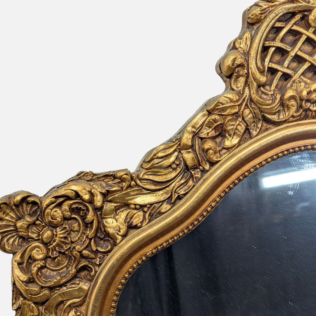 Vintage Carved Wood Mirror