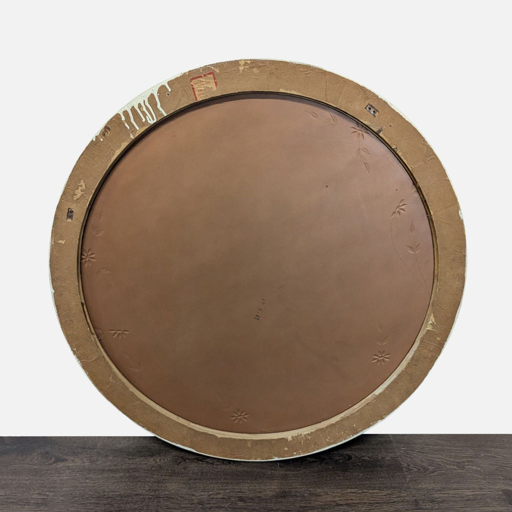 Vintage Etched Frameless Mirror