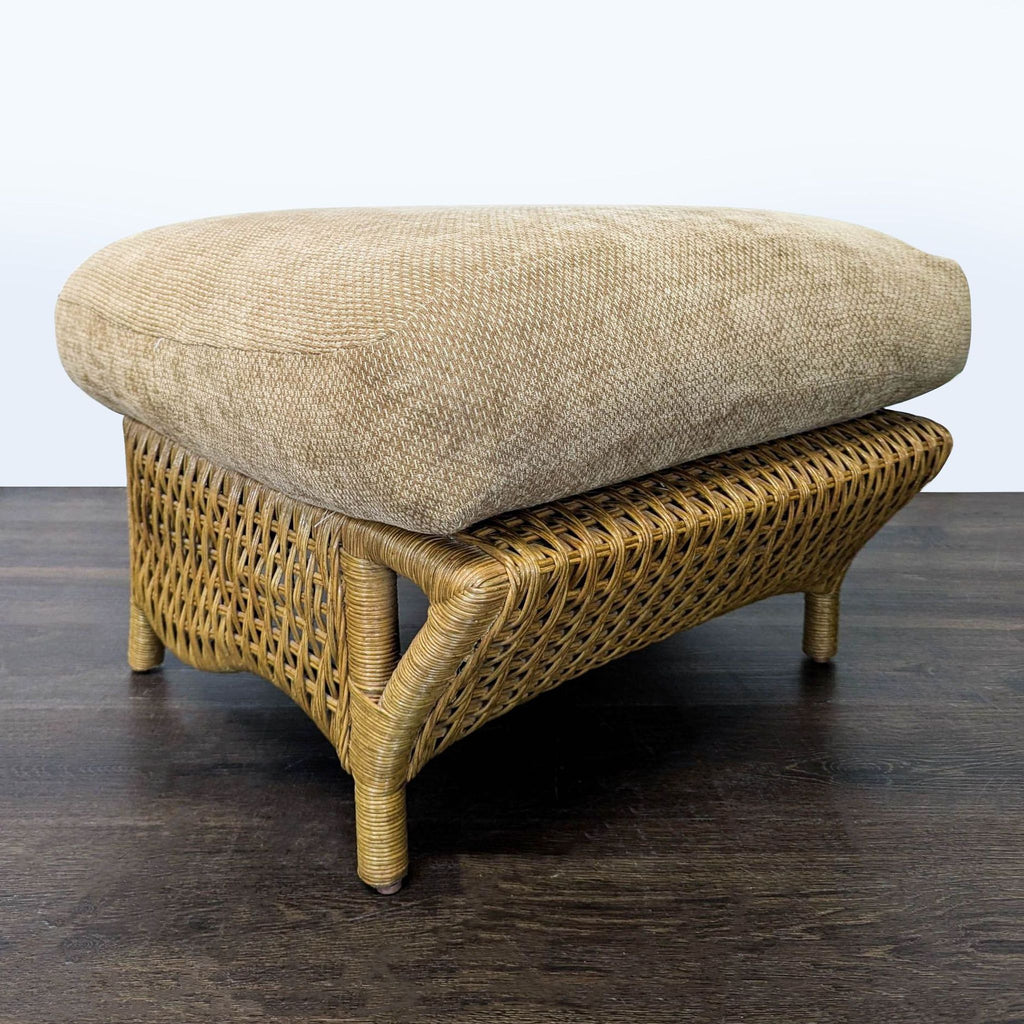 Lane Venture Wicker Ottoman with Cushion - Accepted Offer (44.44% discount)