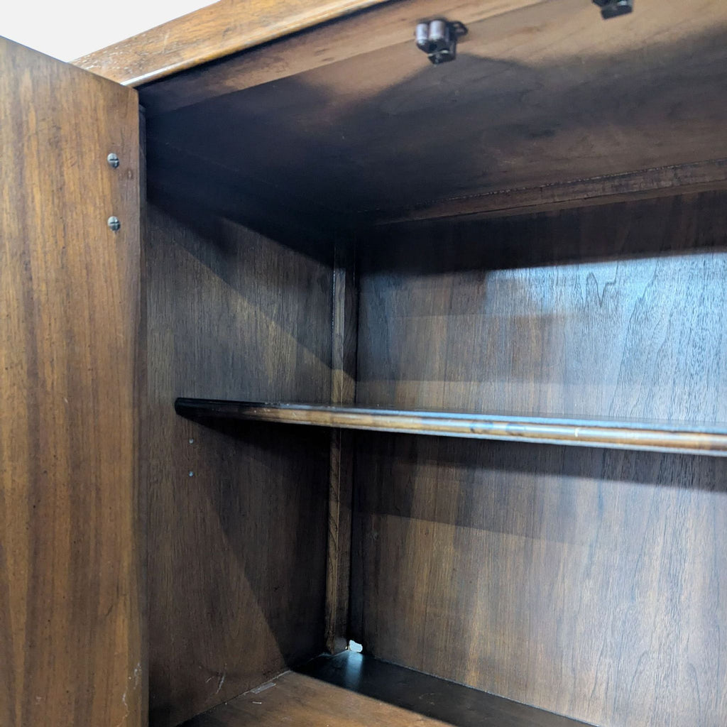 Drexel Heritage Dynasty Burl Walnut Asian-Inspired Credenza
