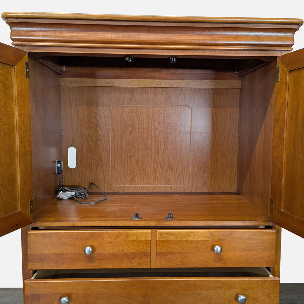 Stanley Furniture Cherry Door Chest / Armoire Cabinet