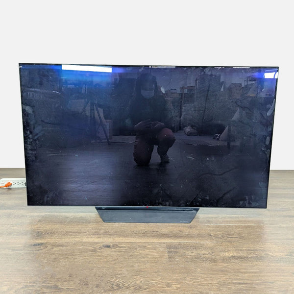 LG 55-Inch Flat Screen TV with Stand - Crisp Display, Tested Working
