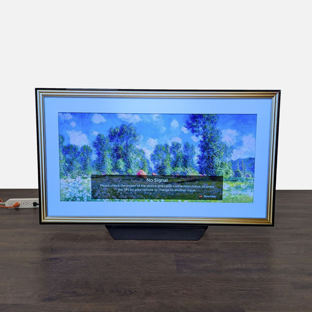 LG 55-Inch Flat Screen TV with Stand - Crisp Display, Tested Working