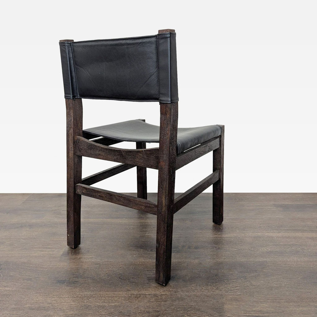 Restoration Hardware / Pottery Barn 9-Piece Wood and Leather Dining Set