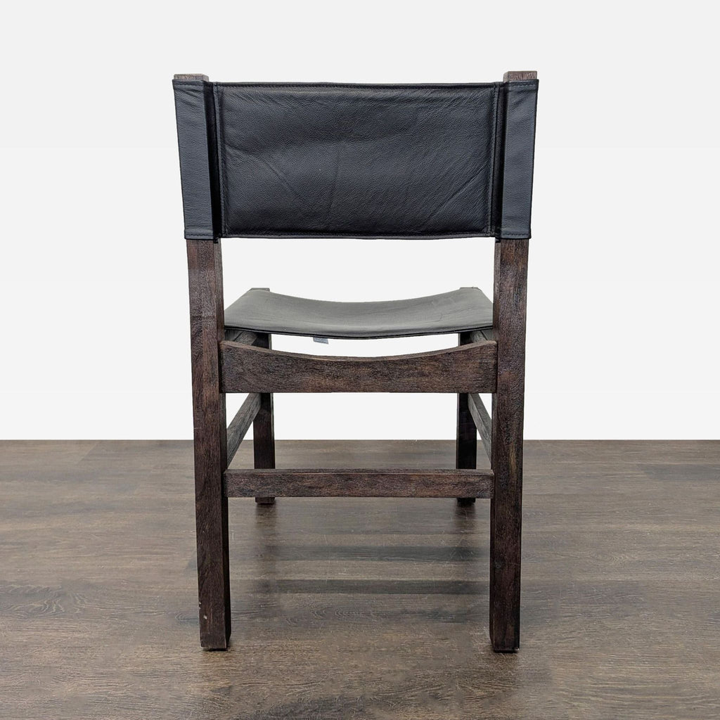 Restoration Hardware / Pottery Barn 9-Piece Wood and Leather Dining Set
