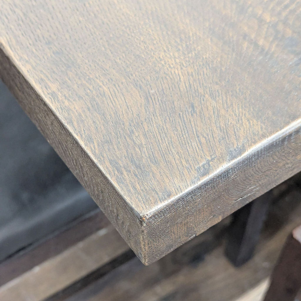 Restoration Hardware / Pottery Barn 9-Piece Wood and Leather Dining Set