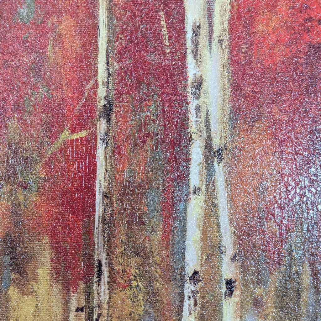 Z Gallerie Autumn Birch Trees Canvas Print Wall Art