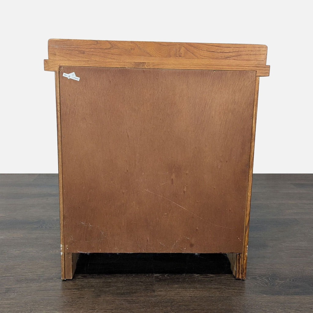 Craftsman Style One Drawer Wood Nightstand with Open Shelf