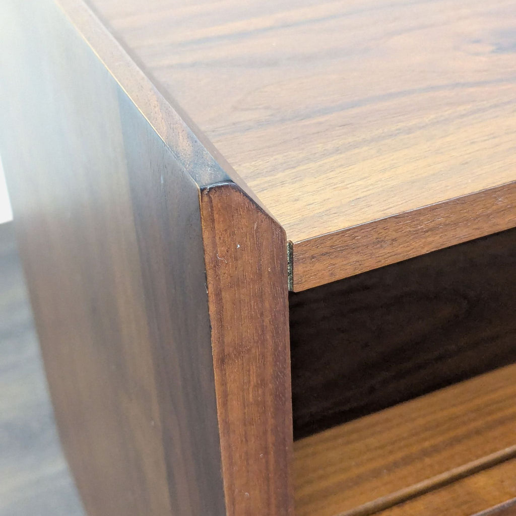 Crate & Barrel Tate Mid-Century Modern Two Drawer Nightstand with Charging Station - Accepted Offer (21.57% discount)