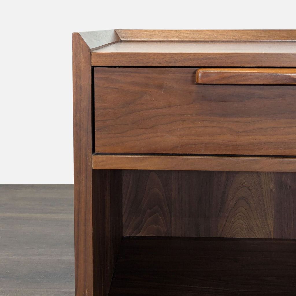 Crate & Barrel Tate Walnut Wood Nightstand