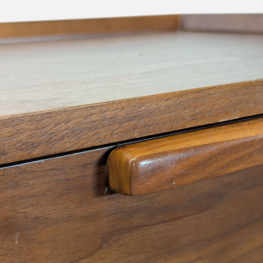 Crate & Barrel Tate Walnut Wood Nightstand