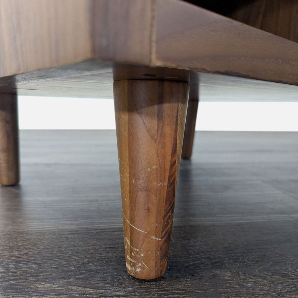 Crate & Barrel Tate Walnut Wood Nightstand