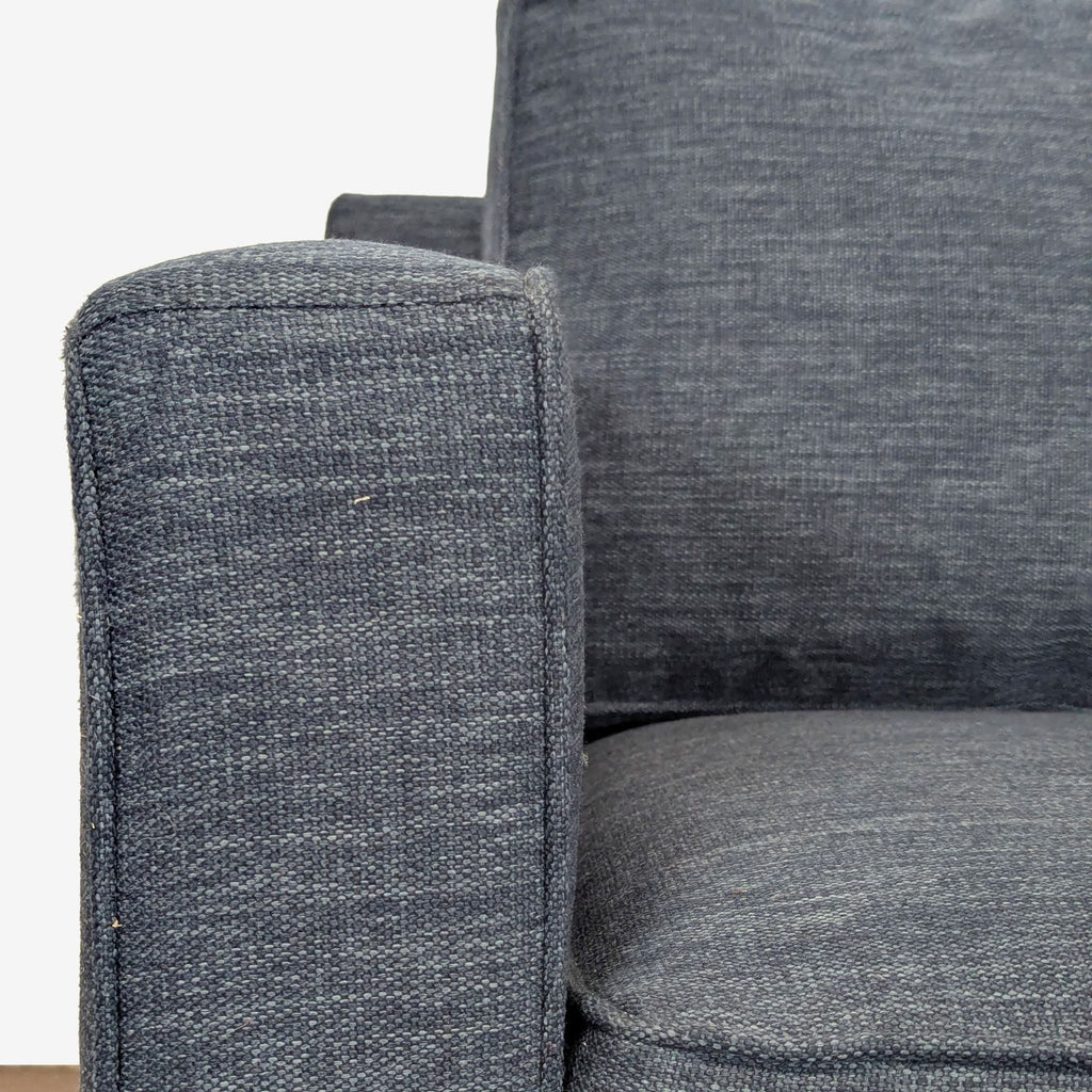 Crate & Barrel Davis Modern Blue Sleeper Sofa – Comfortable and Stylish