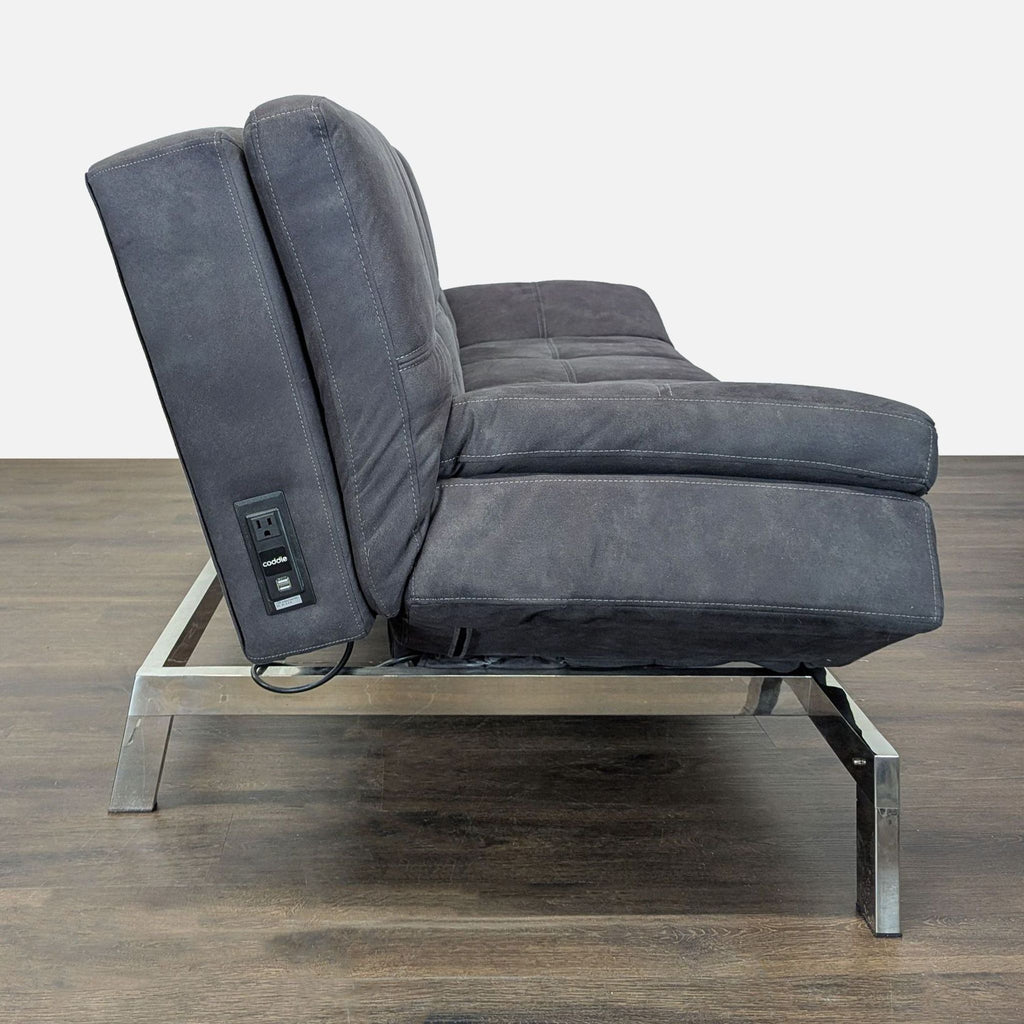 Coddle Sleeper Sofa - Modern Dark Grey Convertible Couch Bed