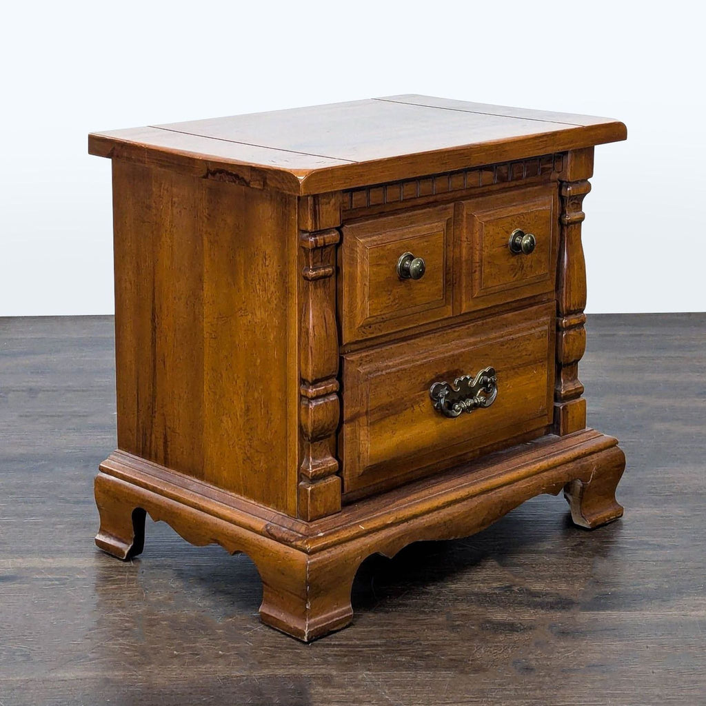 Vintage Sumter Furniture Two Drawer Nightstand