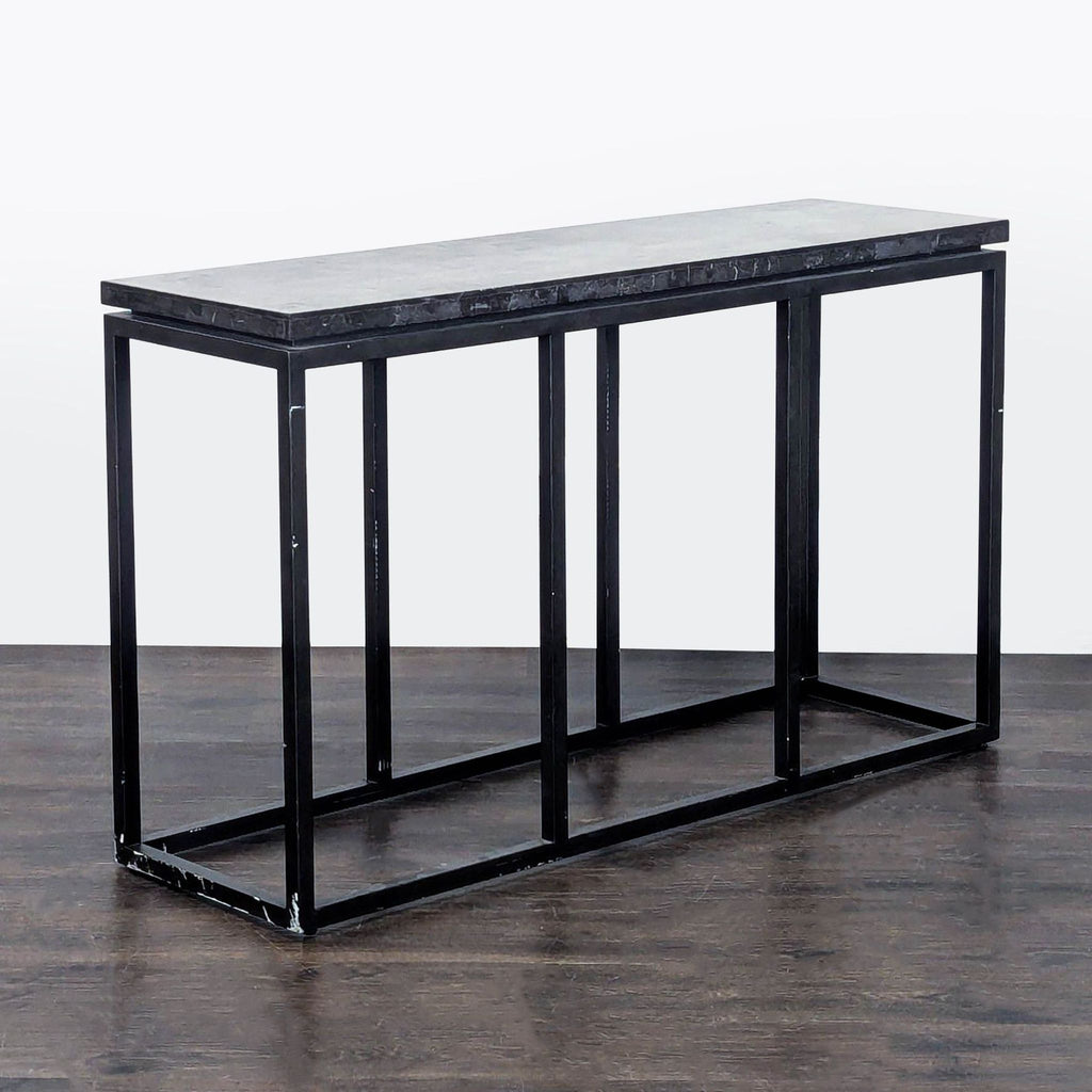 1. Modern Broyhill side table with sleek wood finish and lower shelf for extra storage.  