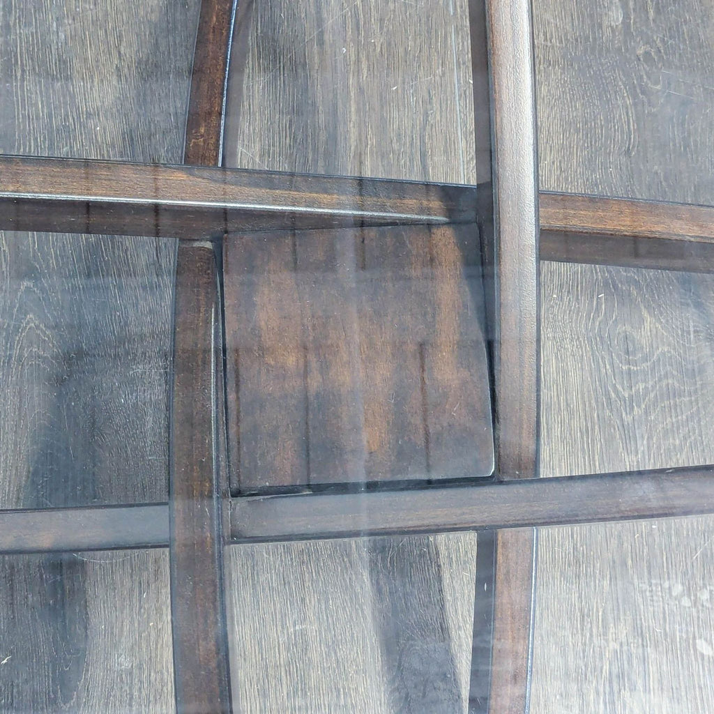 Mid-Century Modern Style Glass Top Coffee Table
