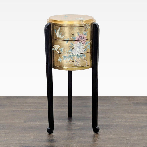 Oriental Hand-Painted Three Drawer Accent Table - Accepted Offer (19.57% discount)
