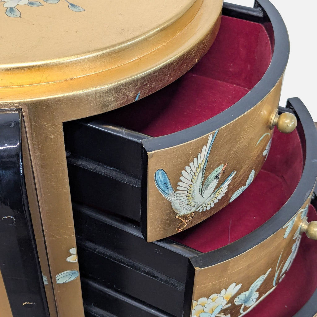 Oriental Hand-Painted Three Drawer Accent Table - Accepted Offer (19.57% discount)