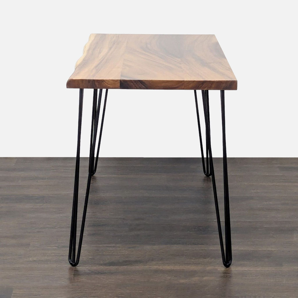 Live Edge Dining Table on Hairpin Legs