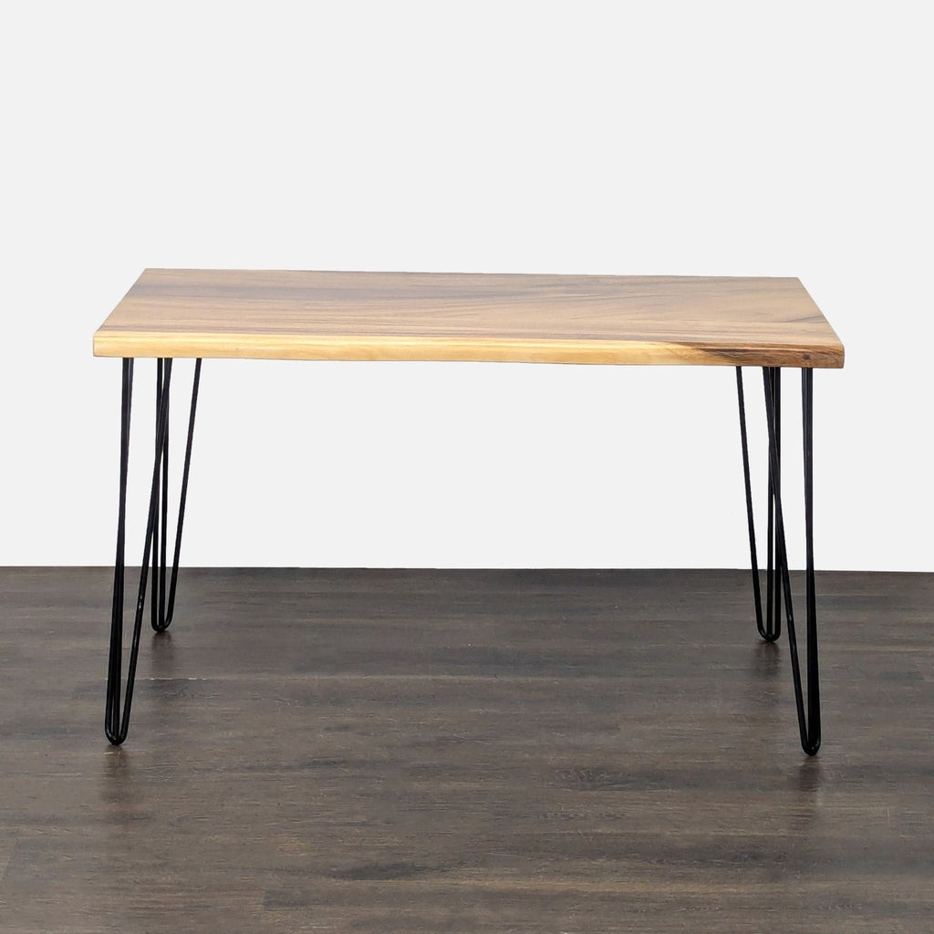 Live Edge Dining Table on Hairpin Legs
