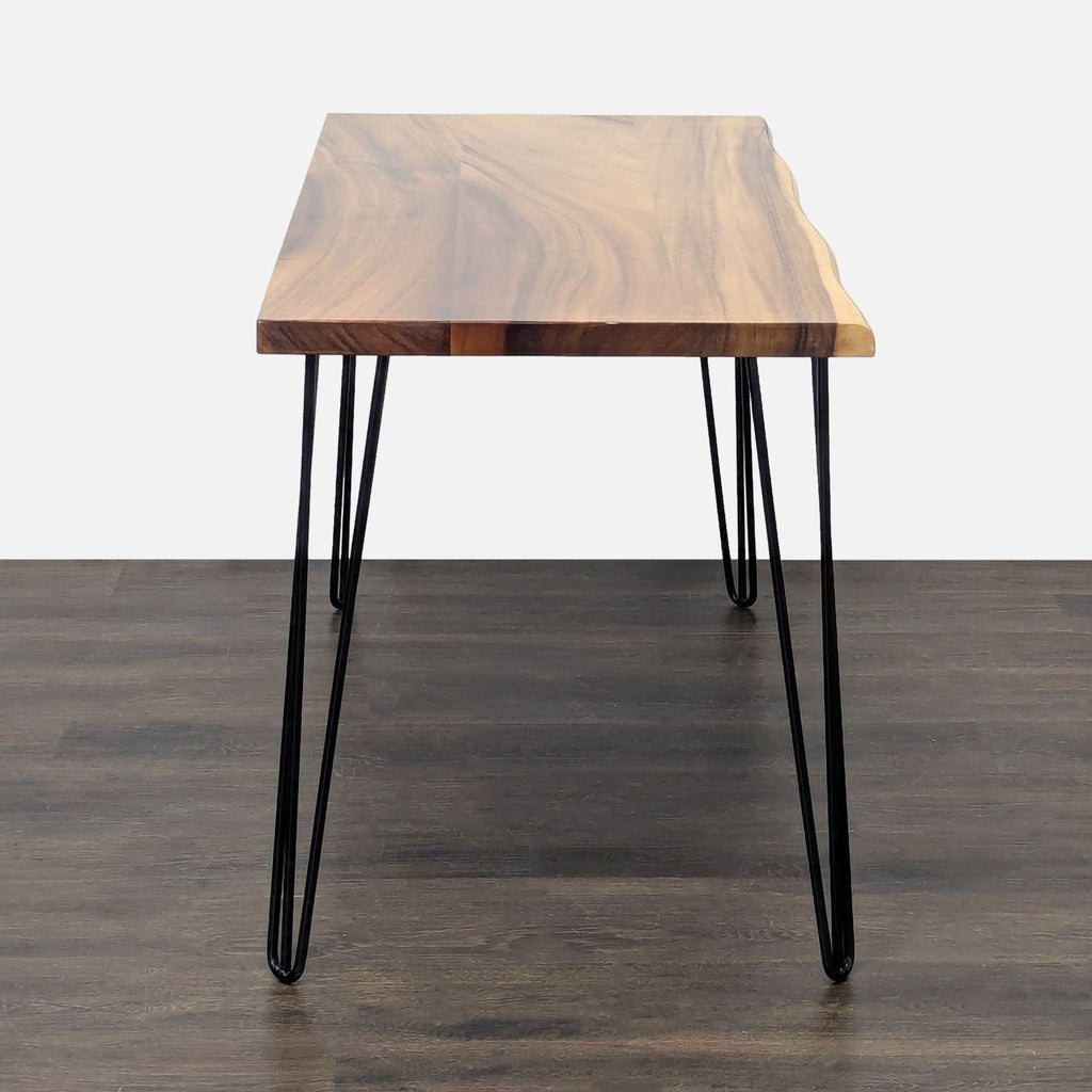 Live Edge Dining Table on Hairpin Legs