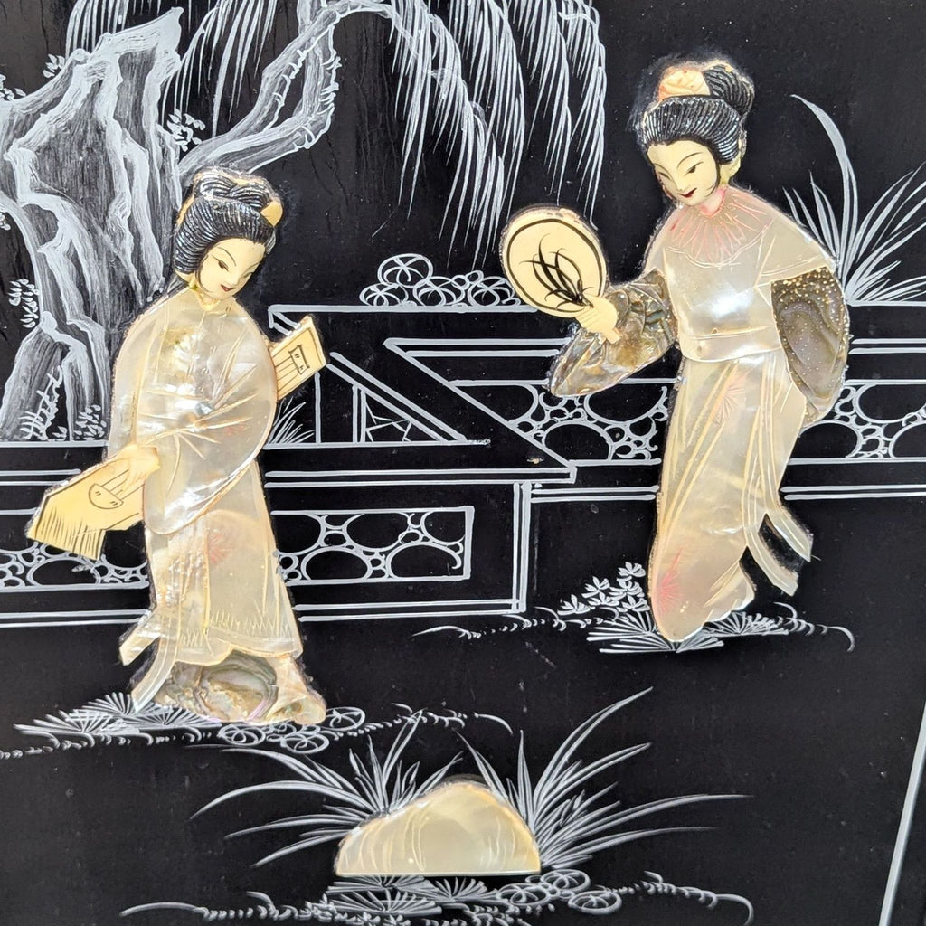 Vintage Lacquered Chinese Cabinet