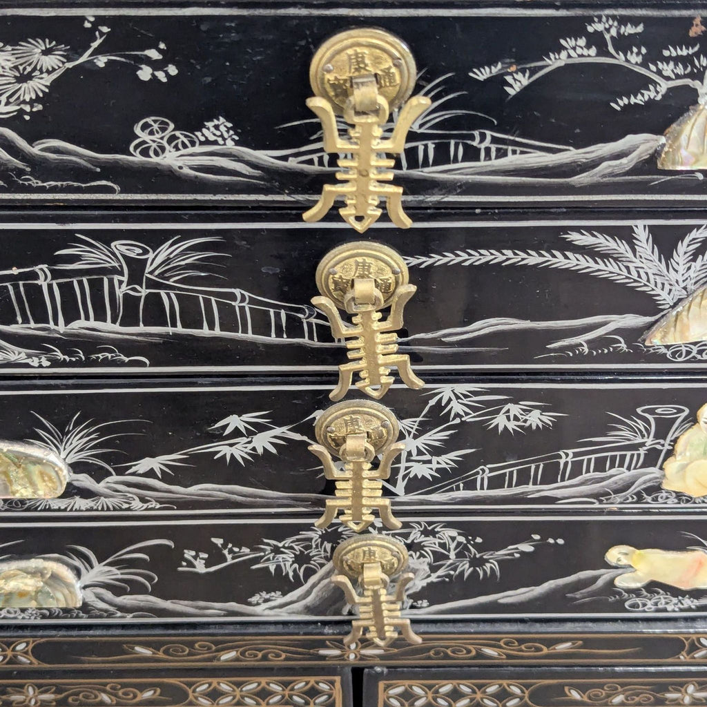 Vintage Lacquered Chinese Cabinet