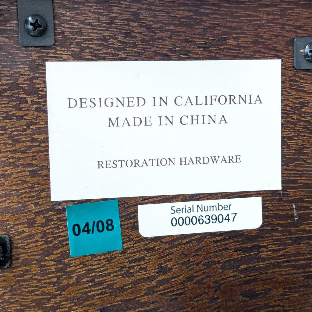 Restoration Hardware Three Tier Coffee Table